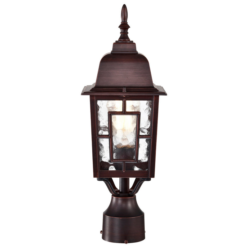 Nuvo Lighting 60-4928 One Light Post Lantern, Rustic Bronze