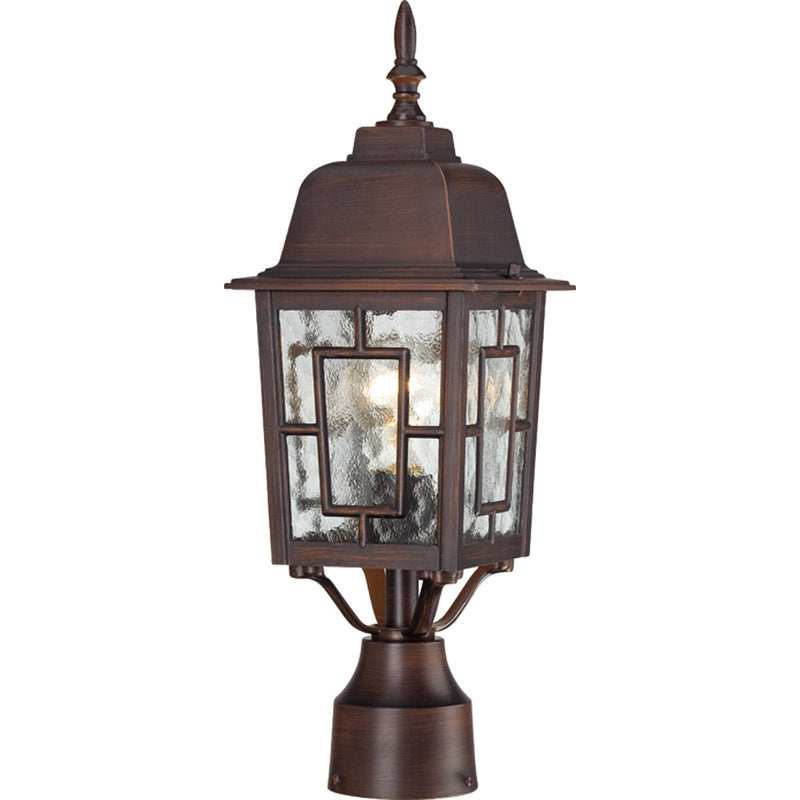Nuvo Lighting 60-4928 One Light Post Lantern, Rustic Bronze
