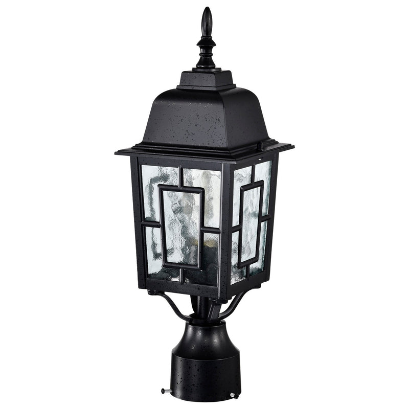 Nuvo Lighting 60-4929 One Light Post Lantern, Textured Black