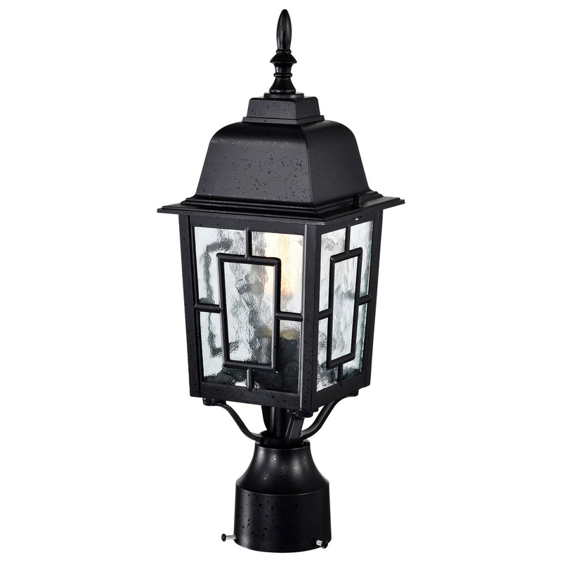 Nuvo Lighting 60-4929 One Light Post Lantern, Textured Black