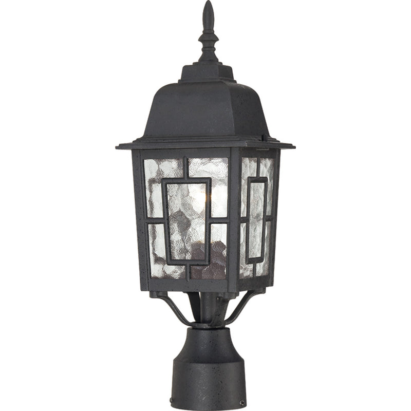 Nuvo Lighting 60-4929 One Light Post Lantern, Textured Black