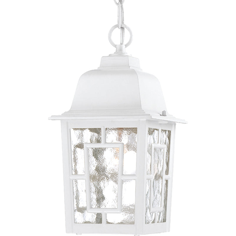 Nuvo Lighting 60-4931 One Light Hanging Lantern, White