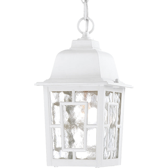 Nuvo Lighting 60-4931 One Light Hanging Lantern, White