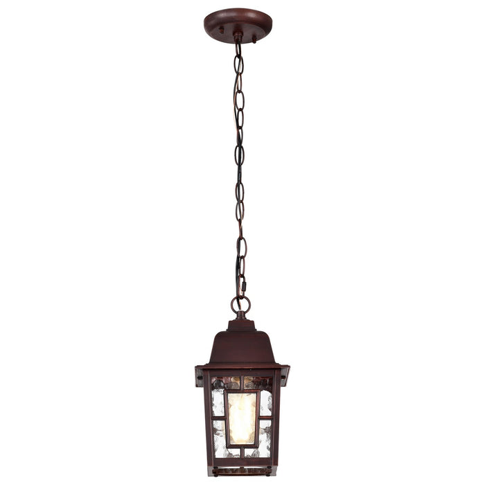 Nuvo Lighting 60-4932 One Light Hanging Lantern, Rustic Bronze