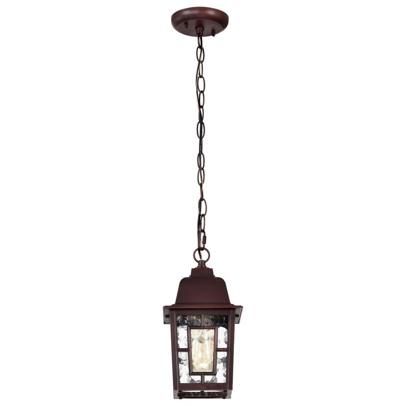 Nuvo Lighting 60-4932 One Light Hanging Lantern, Rustic Bronze