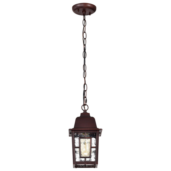 Nuvo Lighting 60-4932 One Light Hanging Lantern, Rustic Bronze