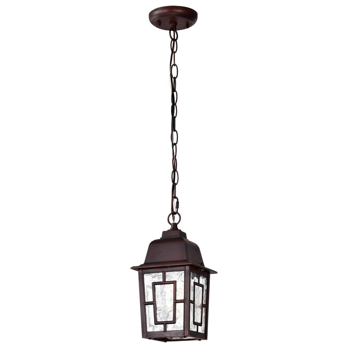 Nuvo Lighting 60-4932 One Light Hanging Lantern, Rustic Bronze