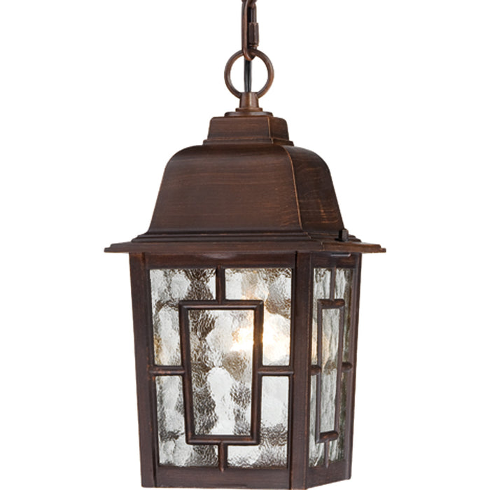 Nuvo Lighting 60-4932 One Light Hanging Lantern, Rustic Bronze