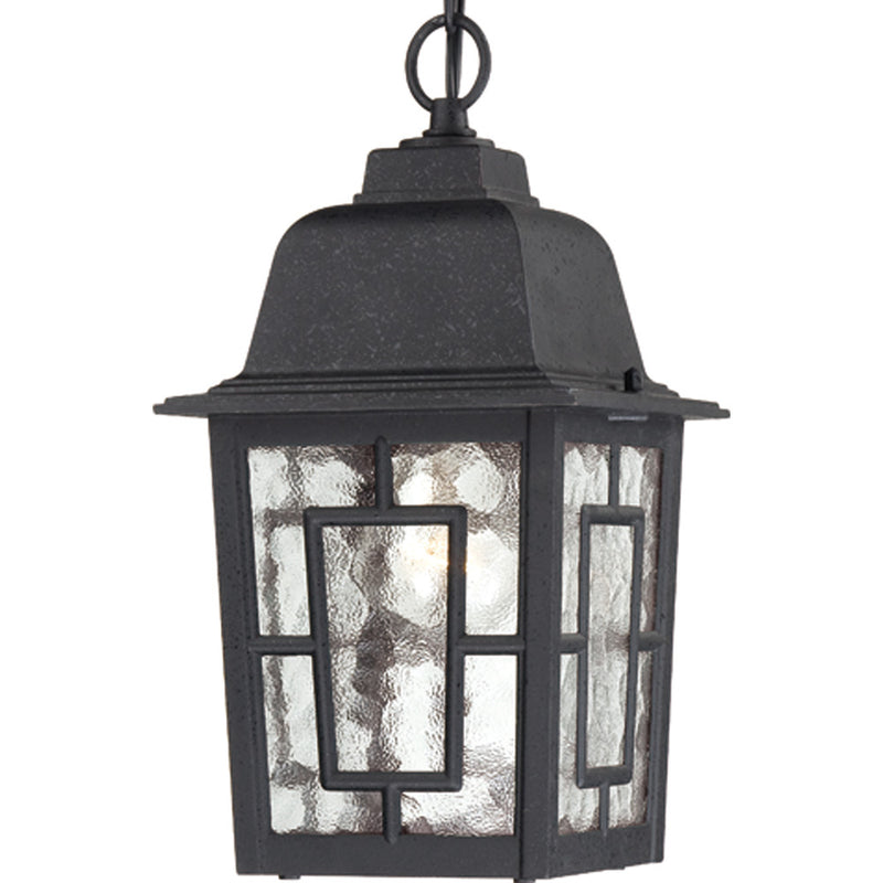 Nuvo Lighting 60-4933 One Light Hanging Lantern, Textured Black