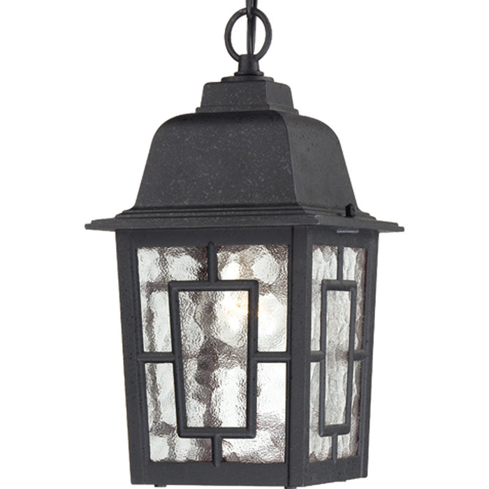 Nuvo Lighting 60-4933 One Light Hanging Lantern, Textured Black