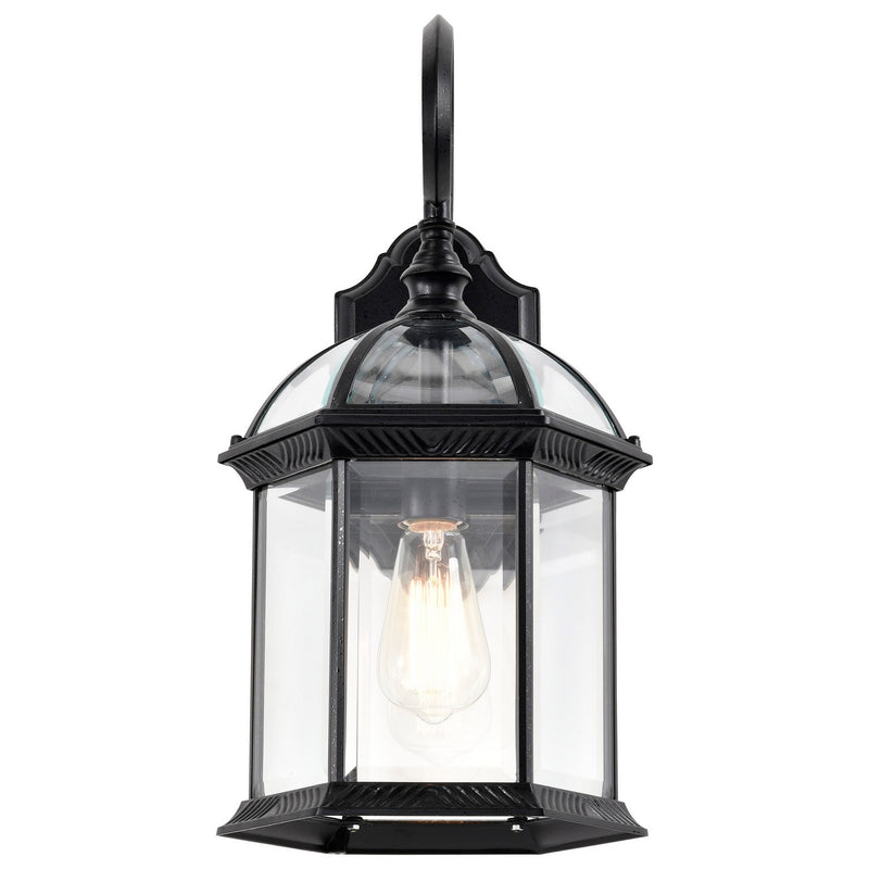 Nuvo Lighting 60-4966 One Light Wall Lantern, Textured Black