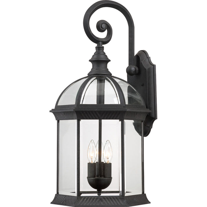 Nuvo Lighting 60-4969 Three Light Outdoor Wall Lantern, Textured Black