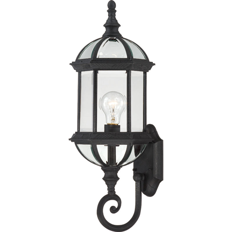 Nuvo Lighting 60-4973 One Light Wall Lantern, Textured Black