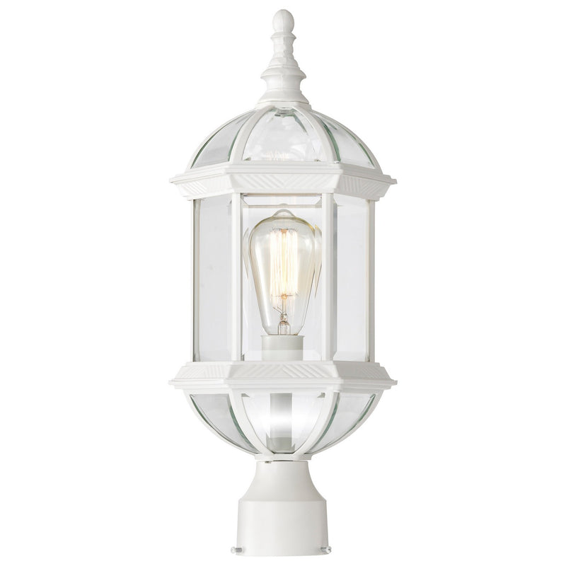 Nuvo Lighting 60-4974 One Light Post Lantern, White