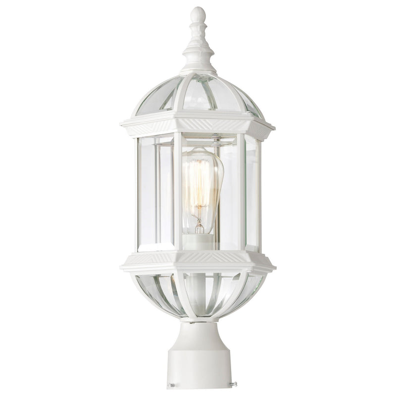 Nuvo Lighting 60-4974 One Light Post Lantern, White