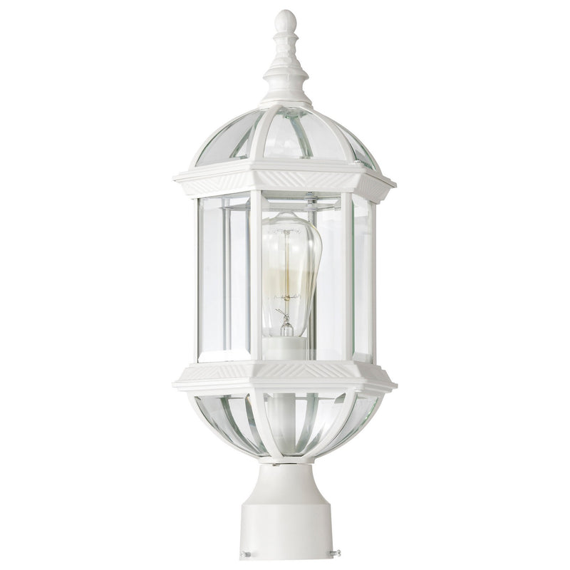 Nuvo Lighting 60-4974 One Light Post Lantern, White