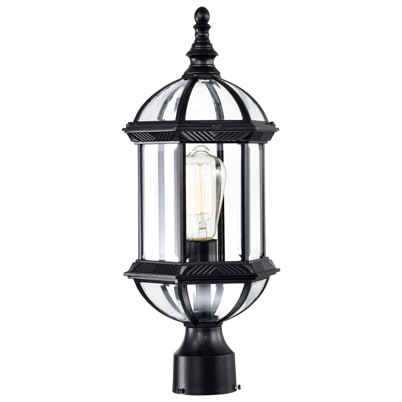 Nuvo Lighting 60-4976 One Light Post Lantern, Textured Black