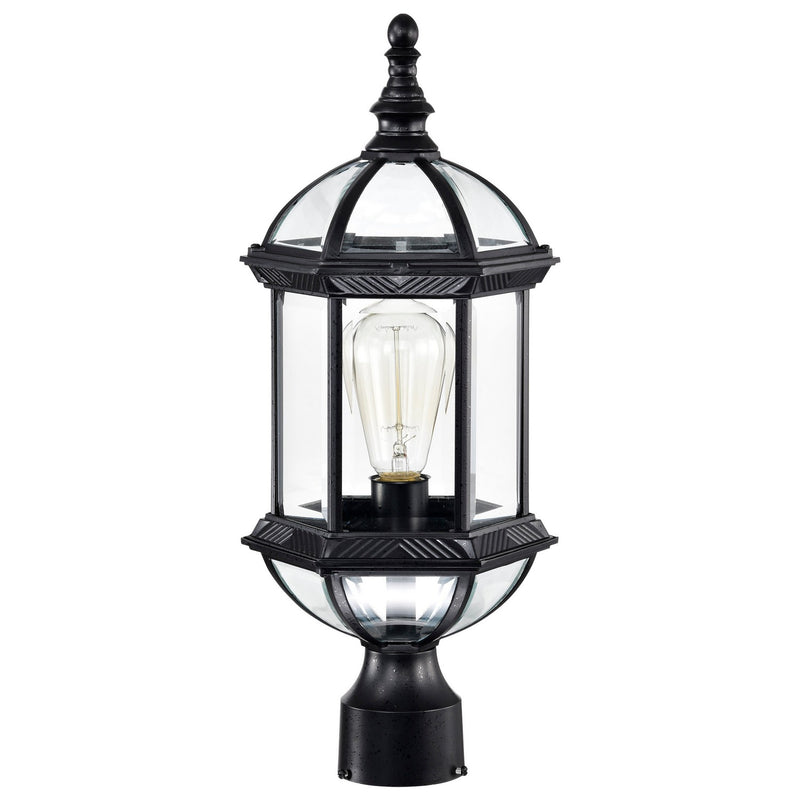Nuvo Lighting 60-4976 One Light Post Lantern, Textured Black