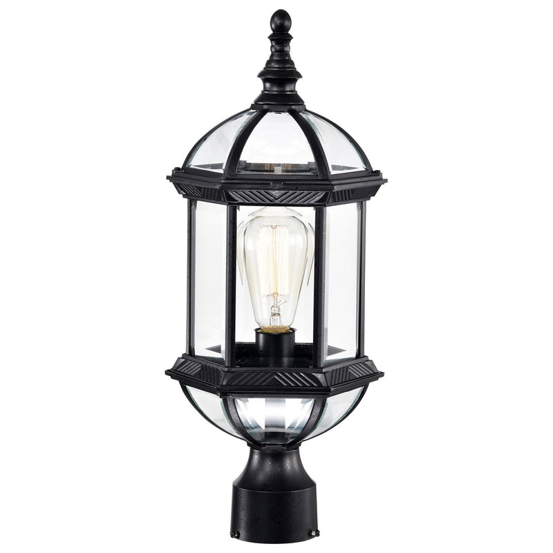 Nuvo Lighting 60-4976 One Light Post Lantern, Textured Black