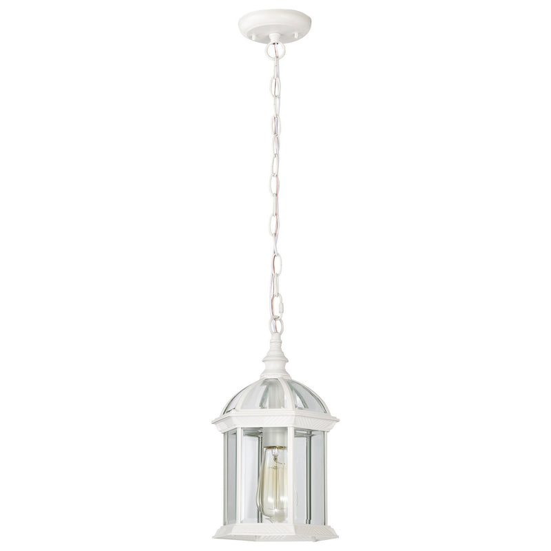 Nuvo Lighting 60-4977 One Light Hanging Lantern, White