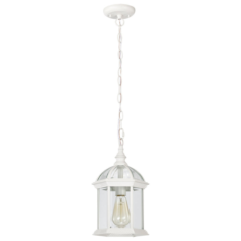 Nuvo Lighting 60-4977 One Light Hanging Lantern, White