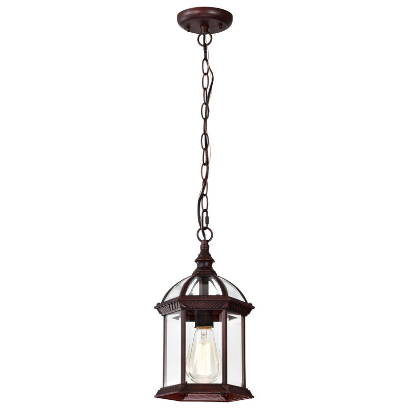 Nuvo Lighting 60-4978 One Light Hanging Lantern, Rustic Bronze