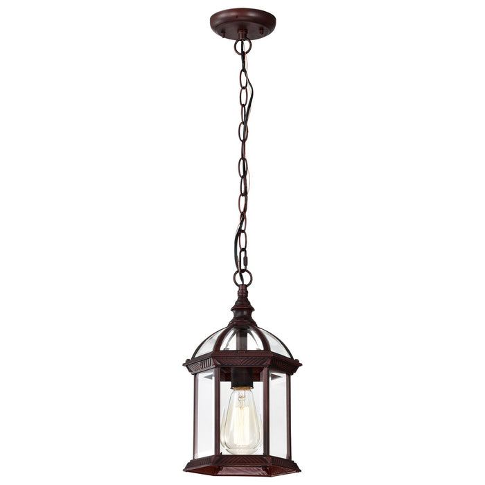 Nuvo Lighting 60-4978 One Light Hanging Lantern, Rustic Bronze