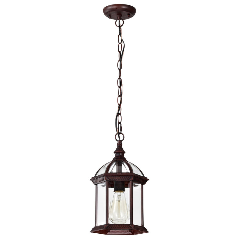 Nuvo Lighting 60-4978 One Light Hanging Lantern, Rustic Bronze