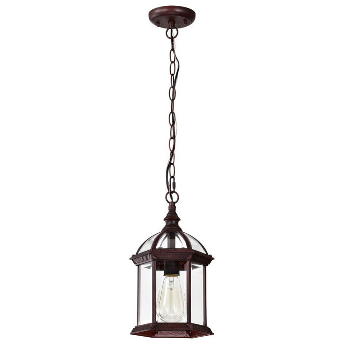 Nuvo Lighting 60-4978 One Light Hanging Lantern, Rustic Bronze