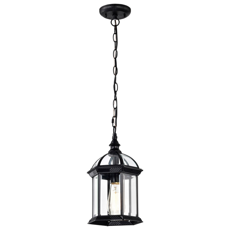 Nuvo Lighting 60-4979 One Light Hanging Lantern, Textured Black