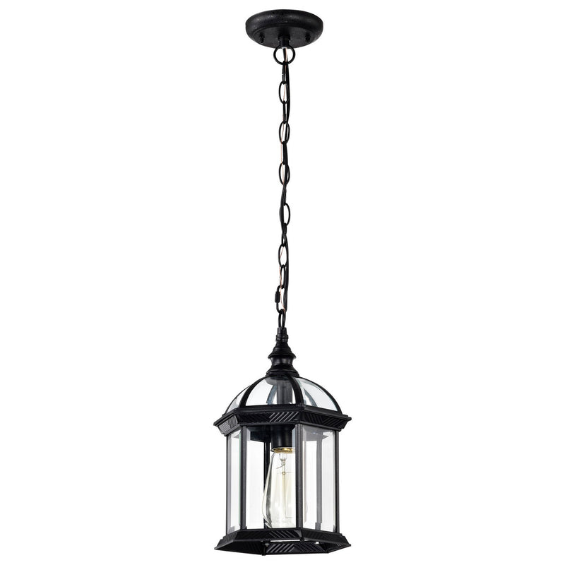 Nuvo Lighting 60-4979 One Light Hanging Lantern, Textured Black