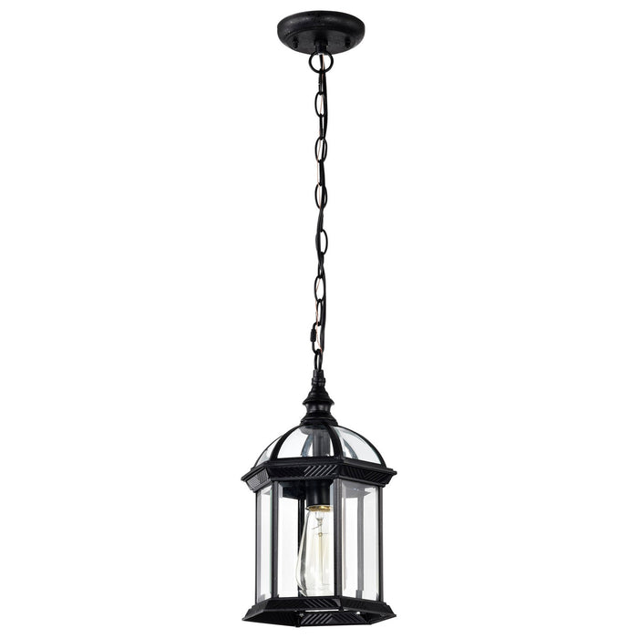 Nuvo Lighting 60-4979 One Light Hanging Lantern, Textured Black