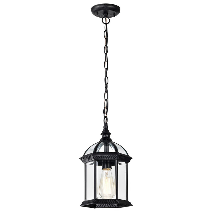 Nuvo Lighting 60-4979 One Light Hanging Lantern, Textured Black