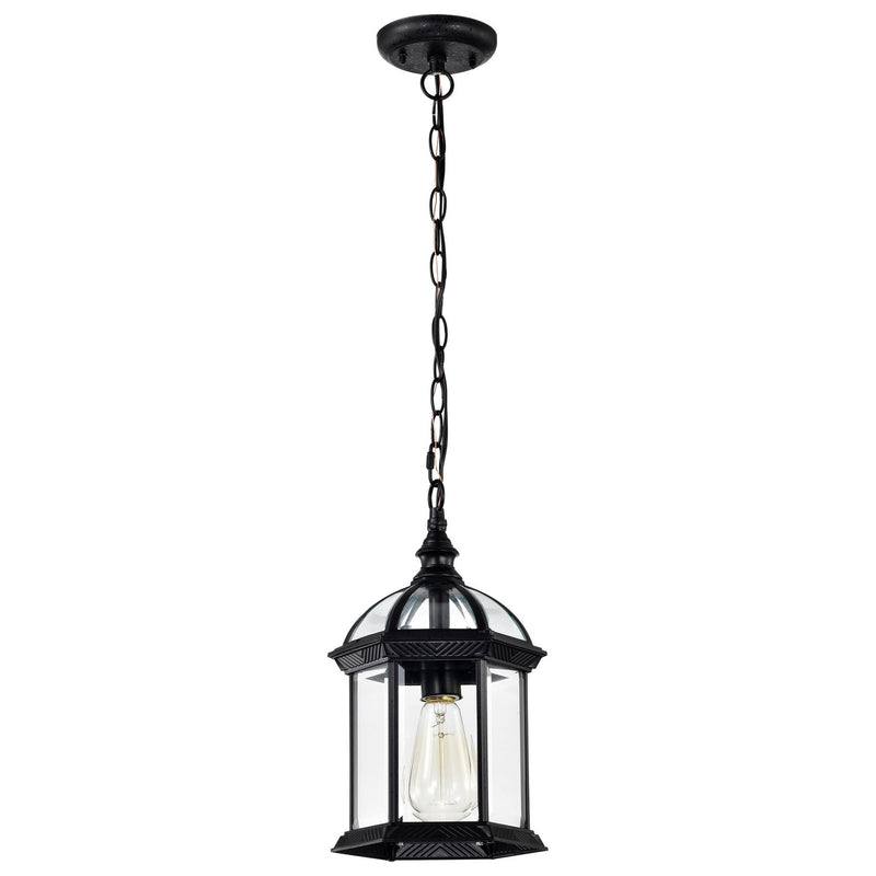 Nuvo Lighting 60-4979 One Light Hanging Lantern, Textured Black
