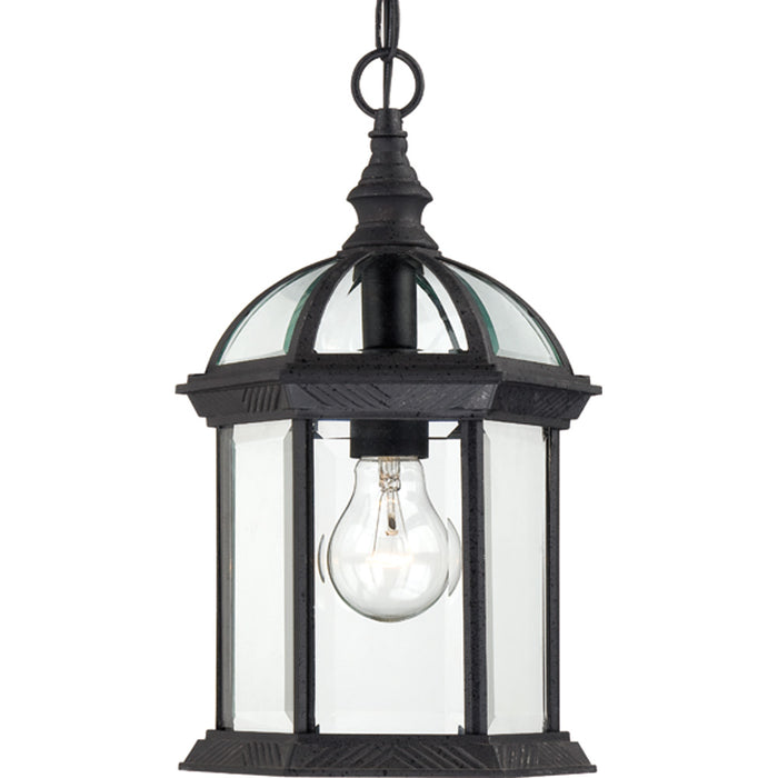 Nuvo Lighting 60-4979 One Light Hanging Lantern, Textured Black