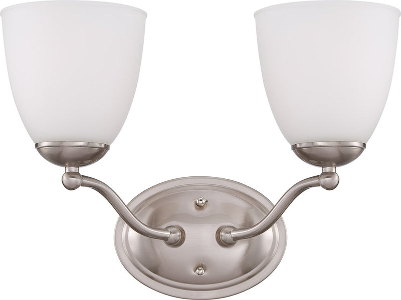 Nuvo Lighting 60-5032 Two Light Vanity, Brushed Nickel