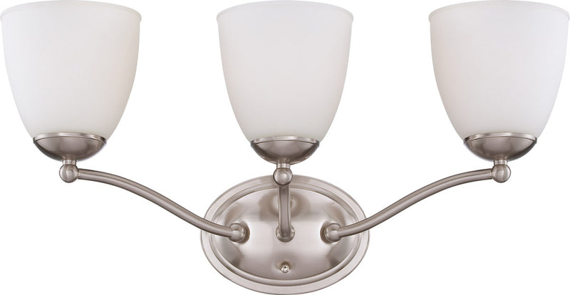 Nuvo Lighting 60-5033 Three Light Vanity, Brushed Nickel