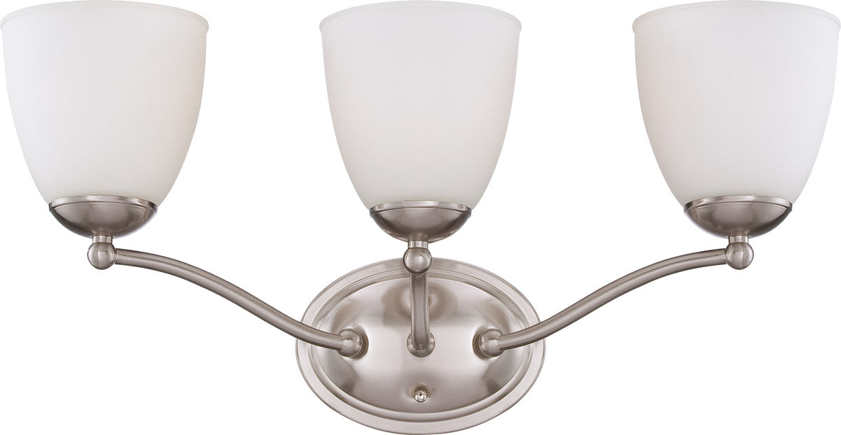 Nuvo Lighting 60-5033 Three Light Vanity, Brushed Nickel