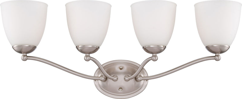 Nuvo Lighting 60-5034 Four Light Vanity, Brushed Nickel