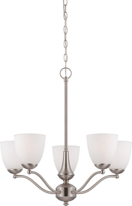 Nuvo Lighting 60-5035 Five Light Chandelier, Brushed Nickel