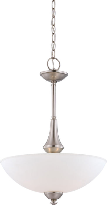 Nuvo Lighting 60-5038 Three Light Pendant, Brushed Nickel