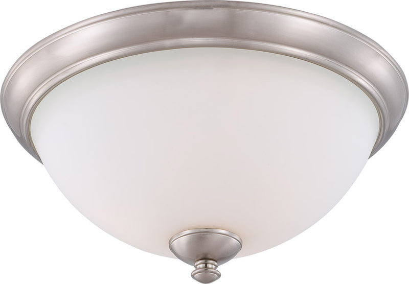 Nuvo Lighting 60-5041 Three Light Flush Mount, Brushed Nickel