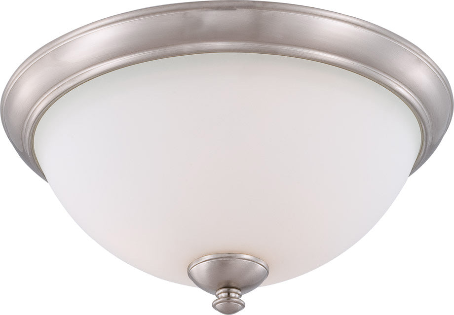 Nuvo Lighting 60-5041 Three Light Flush Mount, Brushed Nickel