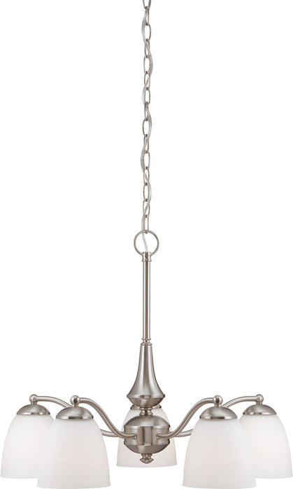 Nuvo Lighting 60-5043 Five Light Chandelier, Brushed Nickel