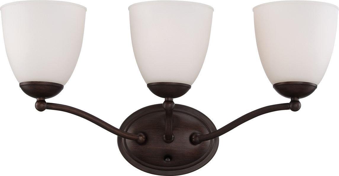 Nuvo Lighting 60-5133 Three Light Vanity, Prairie Bronze
