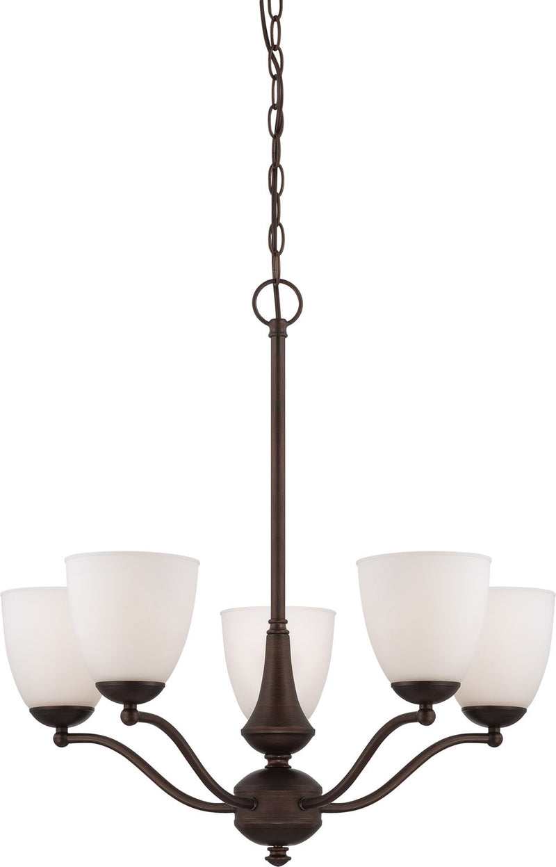 Nuvo Lighting 60-5135 Five Light Chandelier, Prairie Bronze