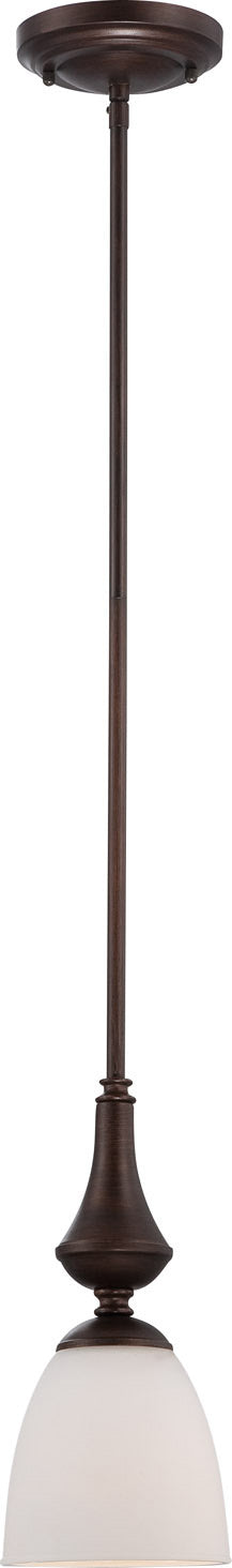 Nuvo Lighting 60-5137 One Light Mini Pendant, Prairie Bronze