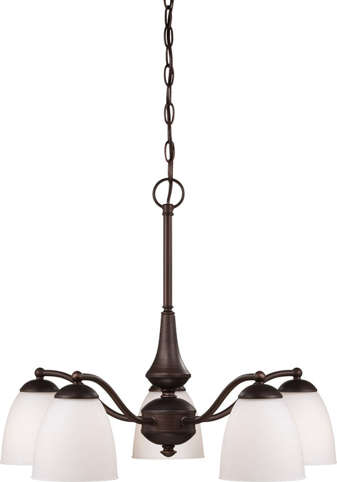Nuvo Lighting 60-5143 Five Light Chandelier, Prairie Bronze