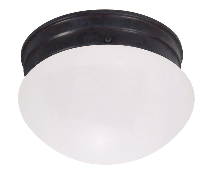 Nuvo Lighting 60-2641 One Light Flush Mount, Mahogany Bronze