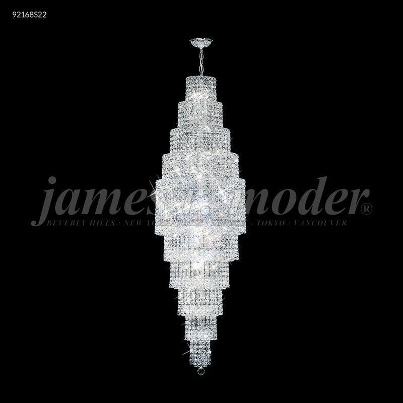 James R. Moder 92168S22 28 Light Chandelier, Silver
